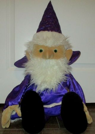 Folkmanis Large Wizard Fullbody Hand Puppet Plush Doll 32 " Tall