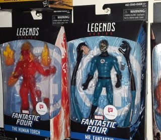 2 Custom Marvel Legends Zombies Mr.  Fantastic And The Human Torch Horror Figures