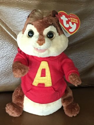 Ty Beanie Babies Alvin And The Chipmunk Limited Edition Plush Stuffed Animal Toy