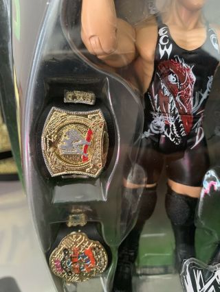 WWE Jakks Limited 1/5000 RVD Rob Van Dam Figure with 2 Championship Belts Ecw 2