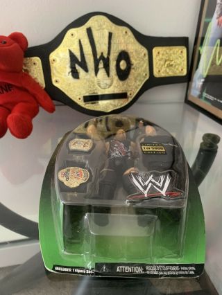 WWE Jakks Limited 1/5000 RVD Rob Van Dam Figure with 2 Championship Belts Ecw 7