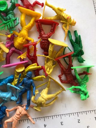 1/32 54 mm plastic toys indians,  cowboys,  horses,  tipis marx and others 3