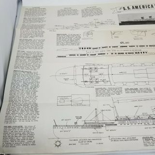 Kellogg Clip - a - Ships S.  S.  America Model Kit Postal Stamp from Oct 1941 4