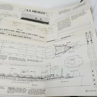 Kellogg Clip - a - Ships S.  S.  America Model Kit Postal Stamp from Oct 1941 6
