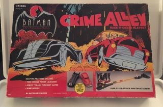 Ertl Dc Comics Batman Animated Series Crime Alley Race N Chase Playset 1993 Mib