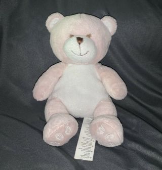 Animal Alley 7” Plush Teddy Bear Pink & White Toys R 