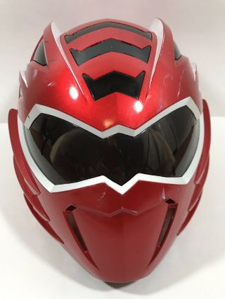 2008 Power Rangers Jungle Fury Red Ranger Cosplay Mega Mission Helmet Bandai Eh