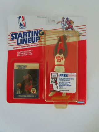 1988 Basketball Starting Lineup Rookie Card Michael Jordan Chicago Bulls Jersey