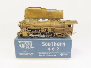 Ho Scale Brass Pfm United Unpainted Southern 4 - 6 - 2 Steam Locomotive Powered