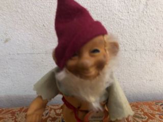 Steiff Gucki Gnome Dwarf Doll with Tag 5” 2