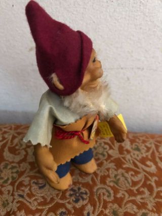Steiff Gucki Gnome Dwarf Doll with Tag 5” 4