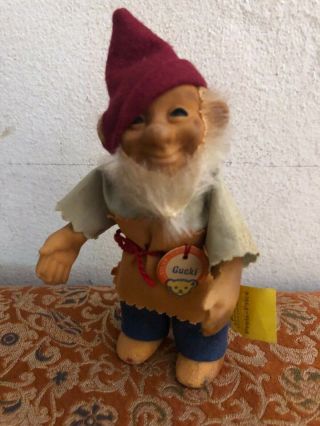 Steiff Gucki Gnome Dwarf Doll with Tag 5” 5
