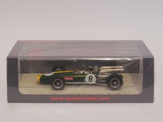 1/43 Spark S2144 Lotus 43 Brm 8 Graham Hill 1967 South African Gp