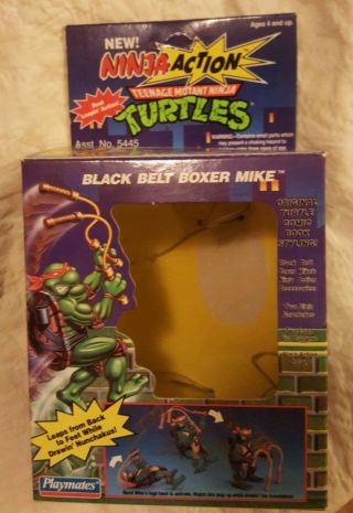 1993 Playmates Ninja Action Teenage Mutant Ninja Turtles Black Belt Boxer Mike