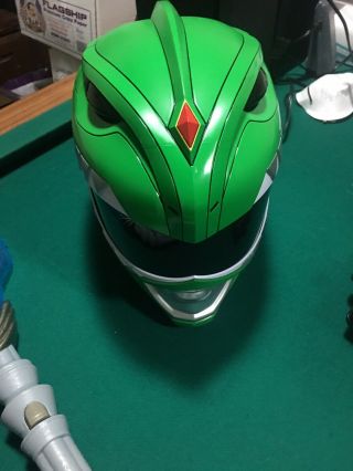 Power Rangers Legacy Green Ranger Helmet 1:1 & Custom Red Ranger Helmet