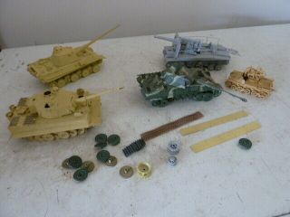 5 World War Two Ww 2 Tanks German Tiger Panther,  1/35 Scale L@@k