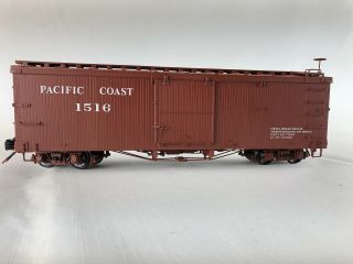 Accucraft 1:20.  3 Scale Pacific Coast Box Car