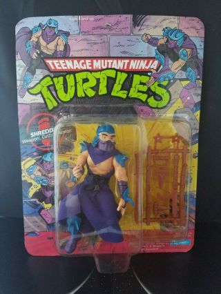 1990 Playmates Teenage Mutant Ninja Turtles Tmnt Shredder Figure Unpunched