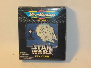 Star Wars Fan Club Exclusive Micro Machines Han Solo & Millennium Falcon 1994