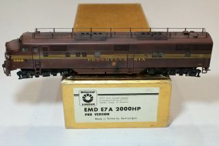 Oriental Painted Brass Ho Scale Pennsylvania Prr Emd E7a Diesel Locomotive