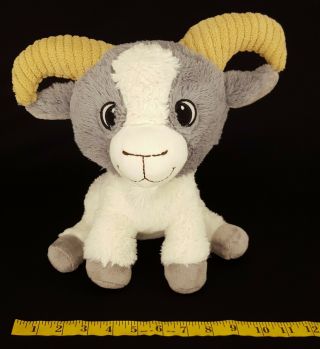 Fiesta plush Billy Goat toy gray white ram farm 11 