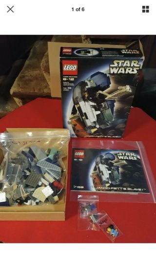 Star Wars Lego Jango Fetts Slave 1 7153 Complete W Box Boba Fett