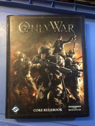 40k Only War Core Rulebook Hard Cover Warhammer 40,  000 Roleplay Fantasy Flight