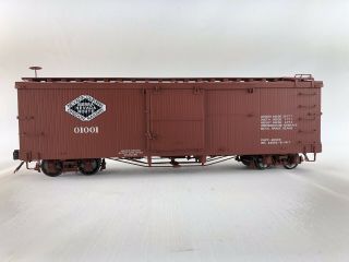 Accucraft 1:20.  3 Box Car Nevada California Oregon Railway