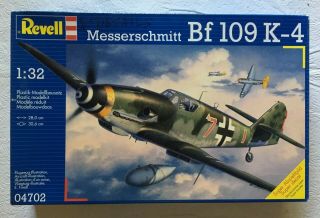 Messerschmitt Me Bf109 K - 4 - Revell 1/32 Scale Unassembled Kit 04702 - W/