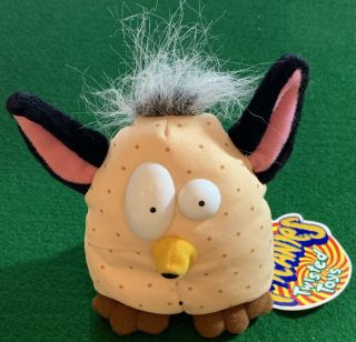 Meanies Twisted Toys " No Fur - Be " Spoof Of Furby Bean Bag Toys Mwmt 6 " Plush