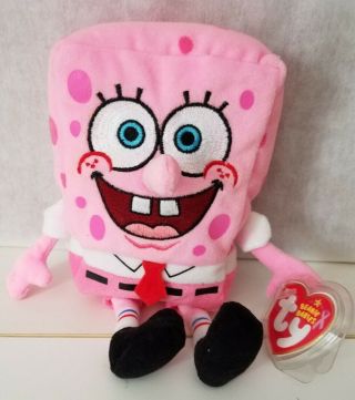 Ty Beanie Babies Spongebob Pink Pants Nickelodeon With Tags 2006