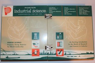 Vintage Porter Industrial Science Lab 4 Panel No 170