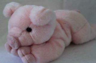Aurora A&a Soft Stuffed Beanbag Pig Plush/toy Pink 12 " (z6)