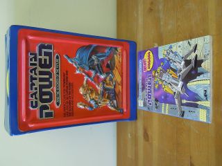 Captain Power And The Soldiers Of The Future Figure Carring Case & Coloring Book