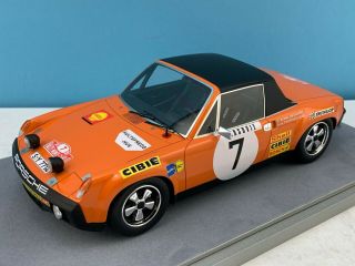 1:18 Tecnomodel Hand - Built 1971 Porsche 914/6 7 Rally Monte Carlo Tm18 - 83c