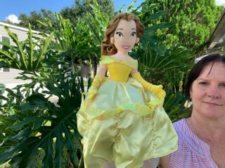 Disney Parks Cinderella Belle Topsy Turvy Reversable 2 In 1 Plush Stuffed Doll