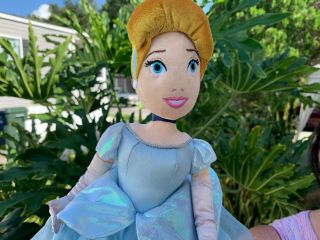 Disney Parks Cinderella Belle Topsy Turvy Reversable 2 in 1 Plush Stuffed Doll 4