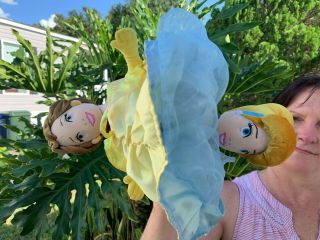 Disney Parks Cinderella Belle Topsy Turvy Reversable 2 in 1 Plush Stuffed Doll 5