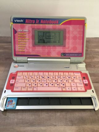 Vtech Nitro Jr.  Notebook Learning Kids Educational Computer Pink Pre - Owned Vguc