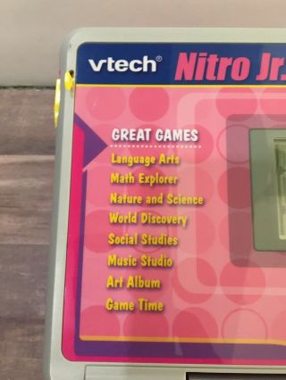 VTech Nitro JR.  Notebook Learning Kids Educational Computer PINK Pre - Owned VGUC 5