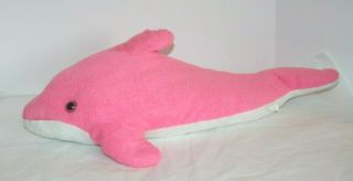 Large Pink Dolphin Goffa Plush Stuffed Toy 24 "