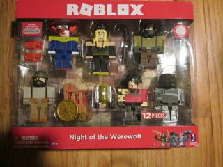 Nip Roblox Night Of The Werewolf Action Figure 6 - Pack - And - 12 Piece