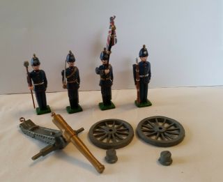 Metal Toy Soldiers Warwick Ltd Miniatures British Royal Artillery With Cannon