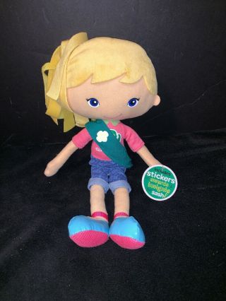 Girl Scout Friendship Doll Chloe With Tags Plush Blonde Yottoy Rescue