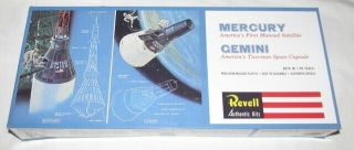 Revell Mercury & Gemini Space Capsules Model Kit No.  H - 1834