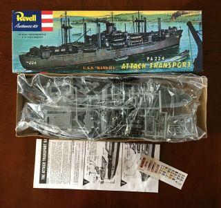 Revell Model Kit Ship Uss Randall Attack Transport 1990s Re - Release Of 50s Kit