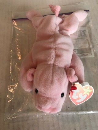 Ty Beanie Babies Squealer Pig Style 4005