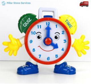 Talking Telly Quiz And Time Clock Navystar Educational Teaching Toy -