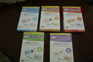 Your Baby Can Read Set Of 5 Sliding Word Card Bundles: 1 - 5