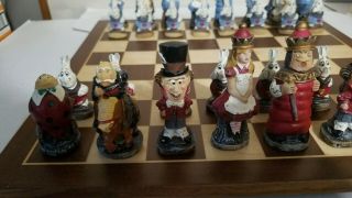 Alice in Wonderland Chess Set with Board 2